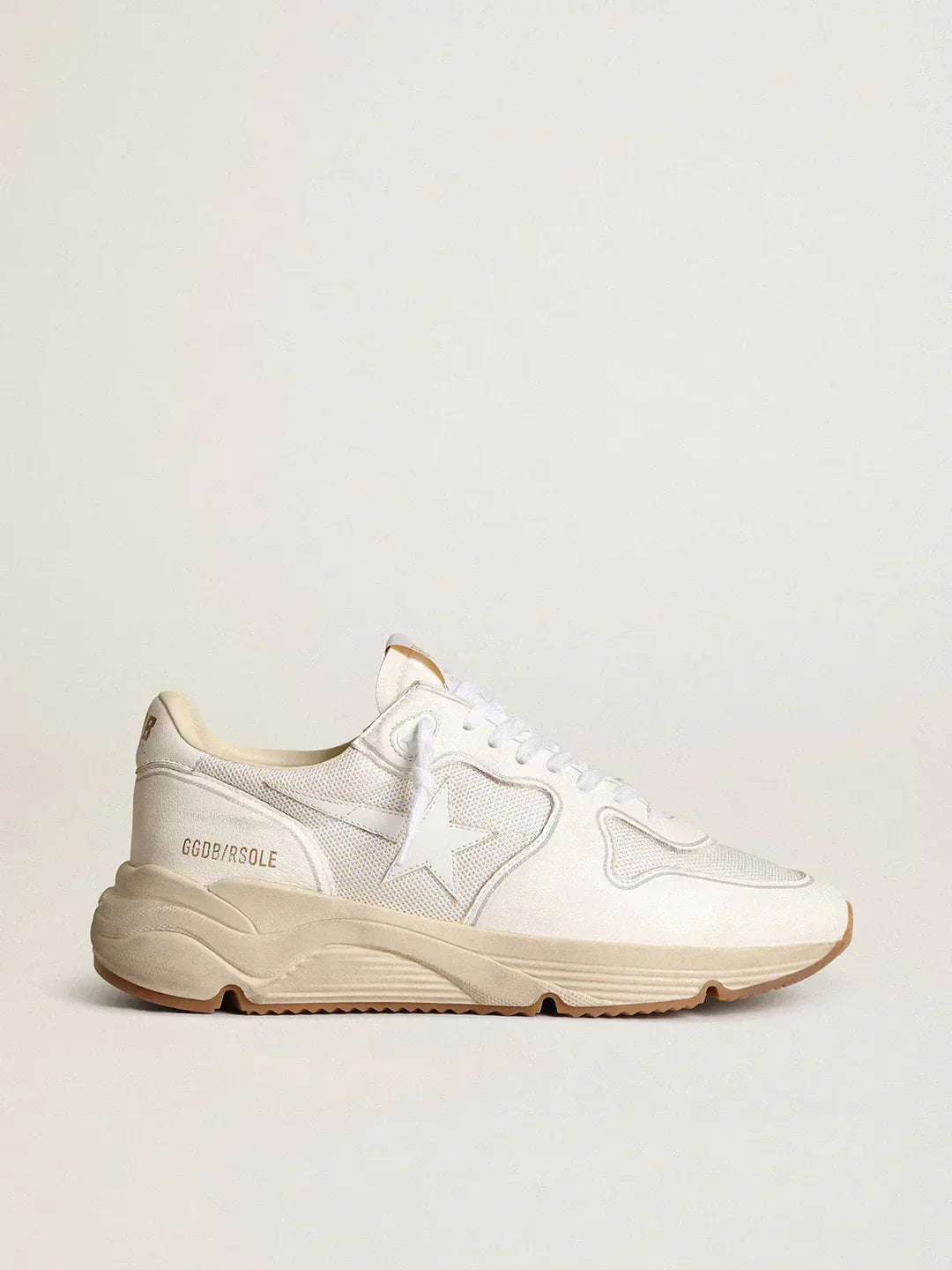 GGDB - Running Sole homme en résille et nappa blancs