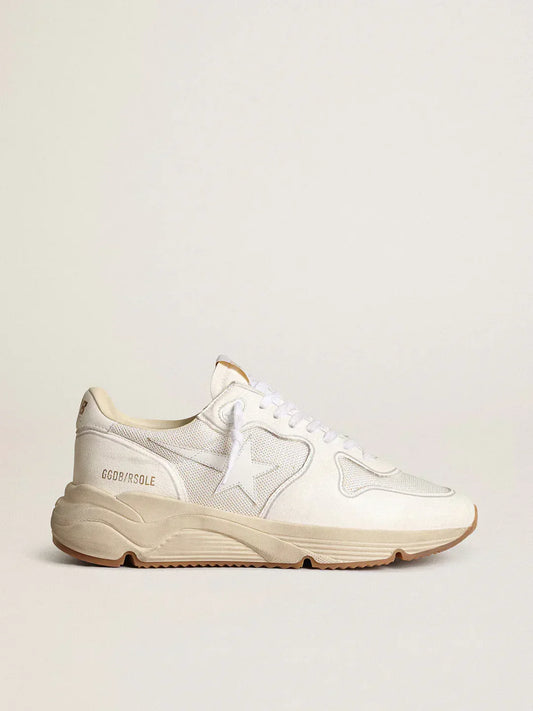 GGDB - Running Sole homme en résille et nappa blancs