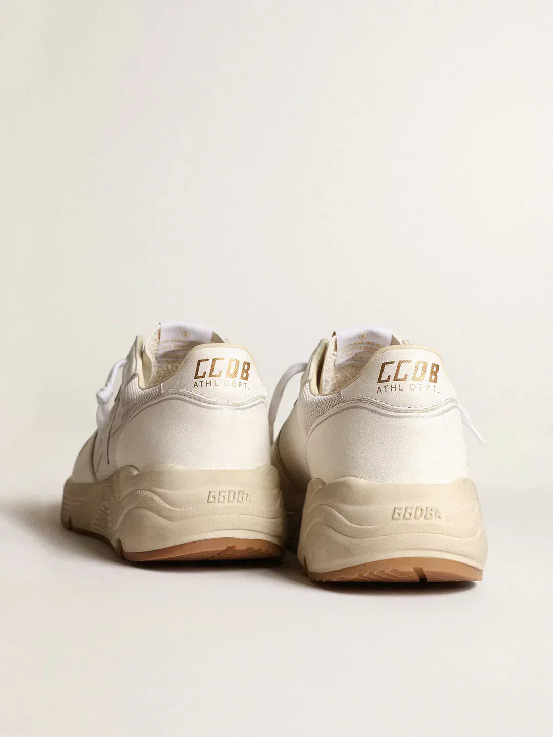 GGDB - Running Sole homme en résille et nappa blancs