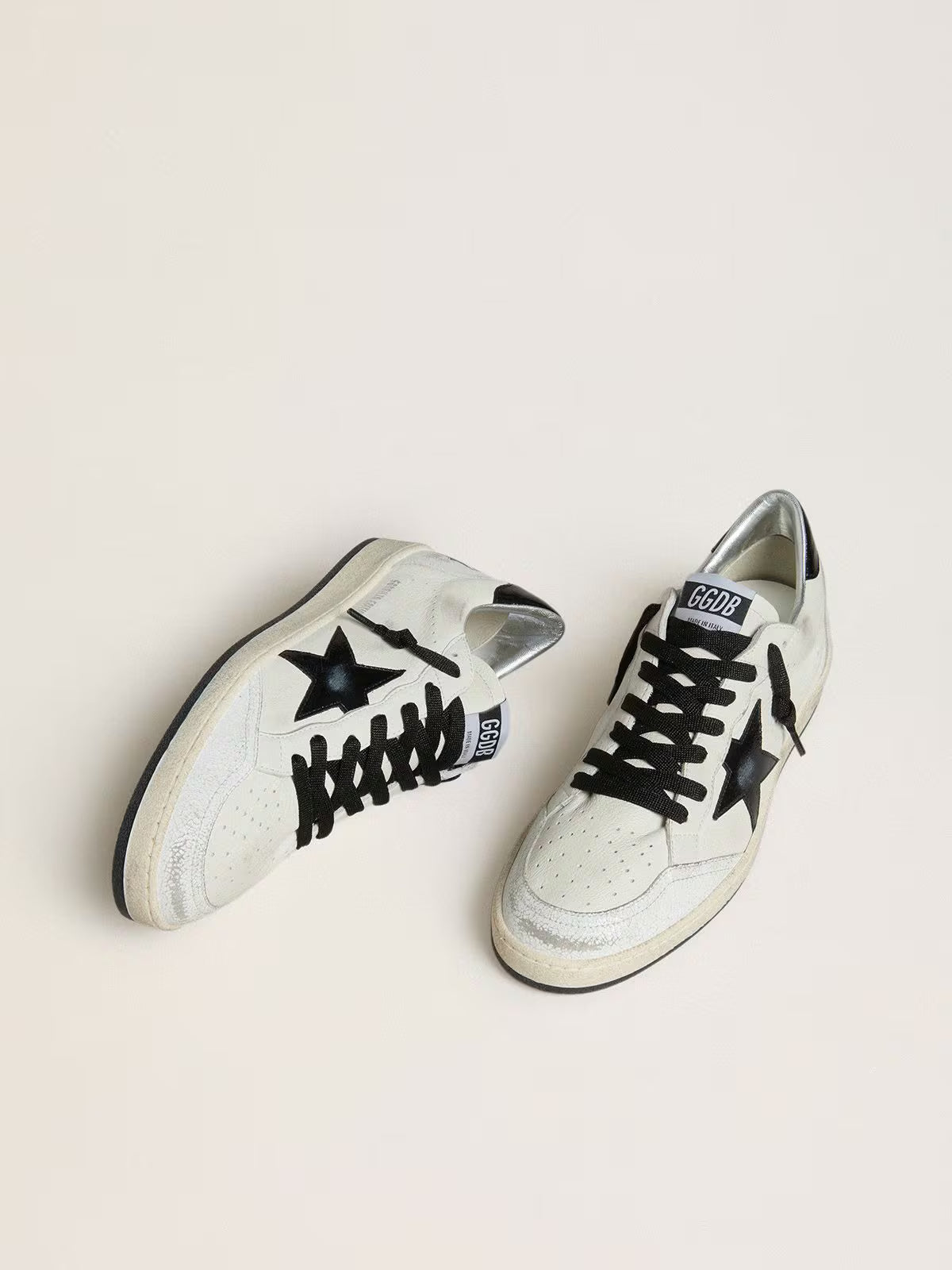Ball Star Wishes pour homme en cuir nappa avec étoile et contrefort en cuir naplak noir