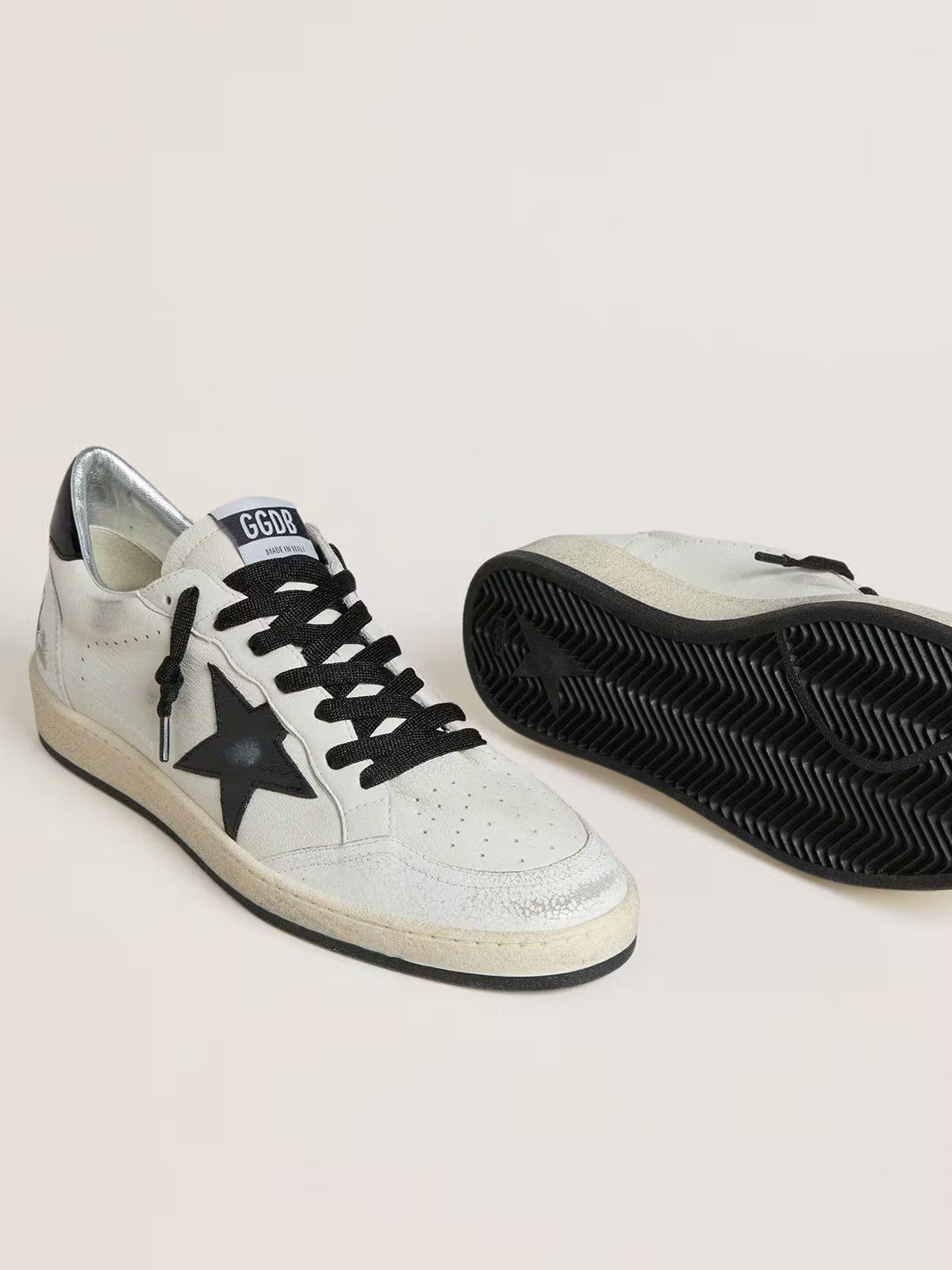 Ball Star Wishes pour homme en cuir nappa avec étoile et contrefort en cuir naplak noir