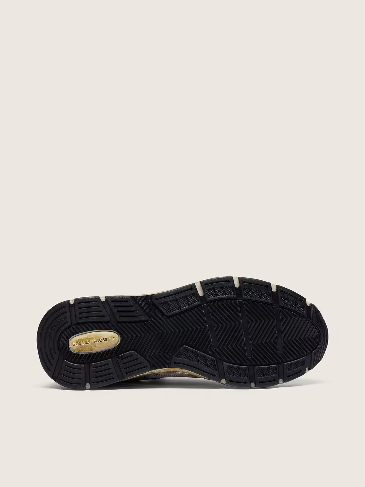 Dad-Star pour homme en cuir lamé argenté et résille avec étoile en cuir blanc et contrefort argenté